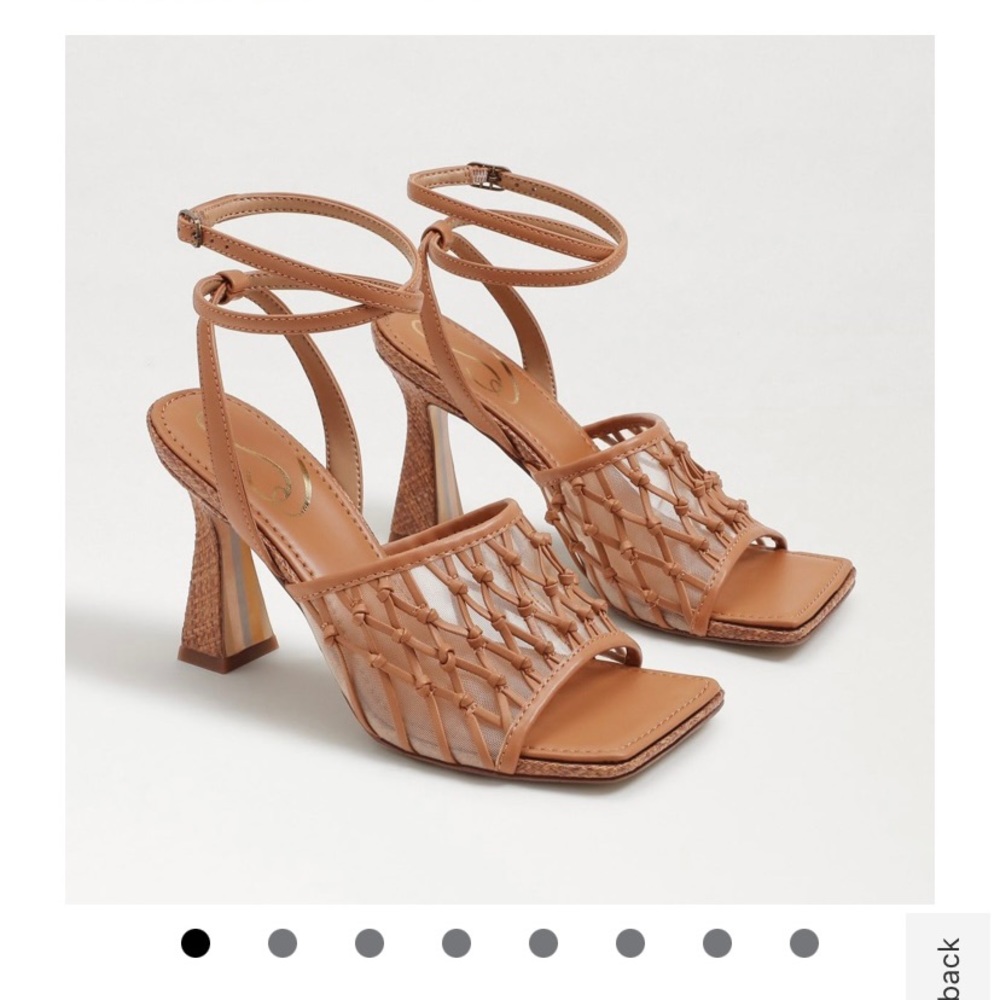 Sam Edelman Candice Heel Sandal in Cuoio Brown